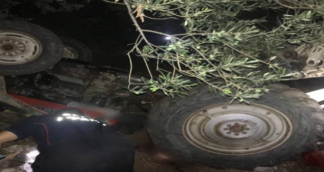 Soma'da Traktör Devrildi 1 Kişi Öldü
