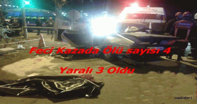 Kazada Ölü Sayısı 4'e Çıktı