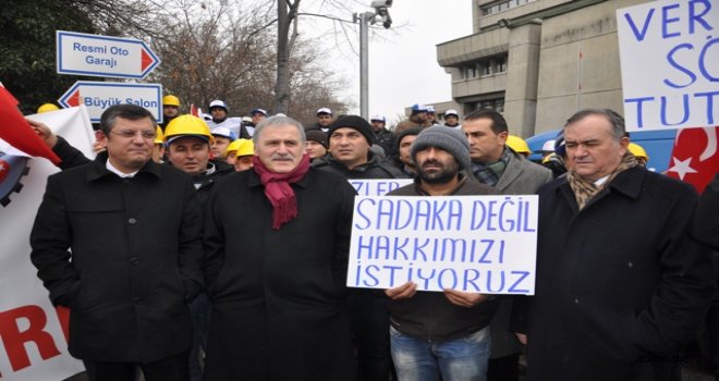 Maden İş Sendika Üyeleri Ankara'da haklarını aradılar 