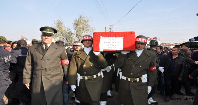 Manisa Şehidi Uğurladı