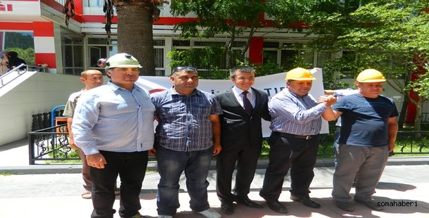 Şili Madencileri Somayı Ziyaret etti