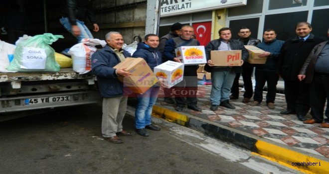Soma AK Partiden Bayır Bucak Türkmenlerine Yardım