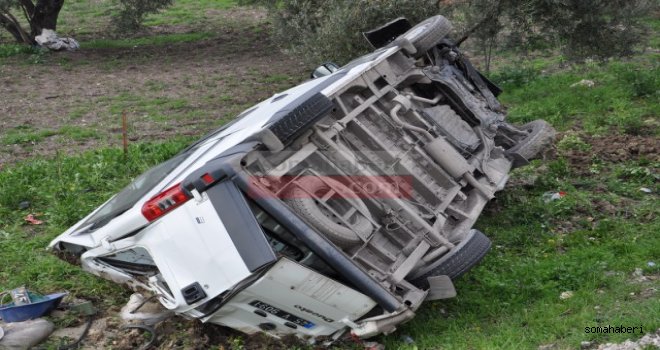 Soma Cenkyerinde Kaza 3 Yaralı