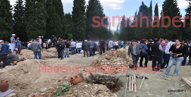Soma Kömürlerinde AFAD yaşamını yitiren madencilerin isimlerini açıkladı