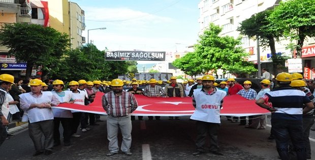 Somalı Madenciler sessiz yürüdü